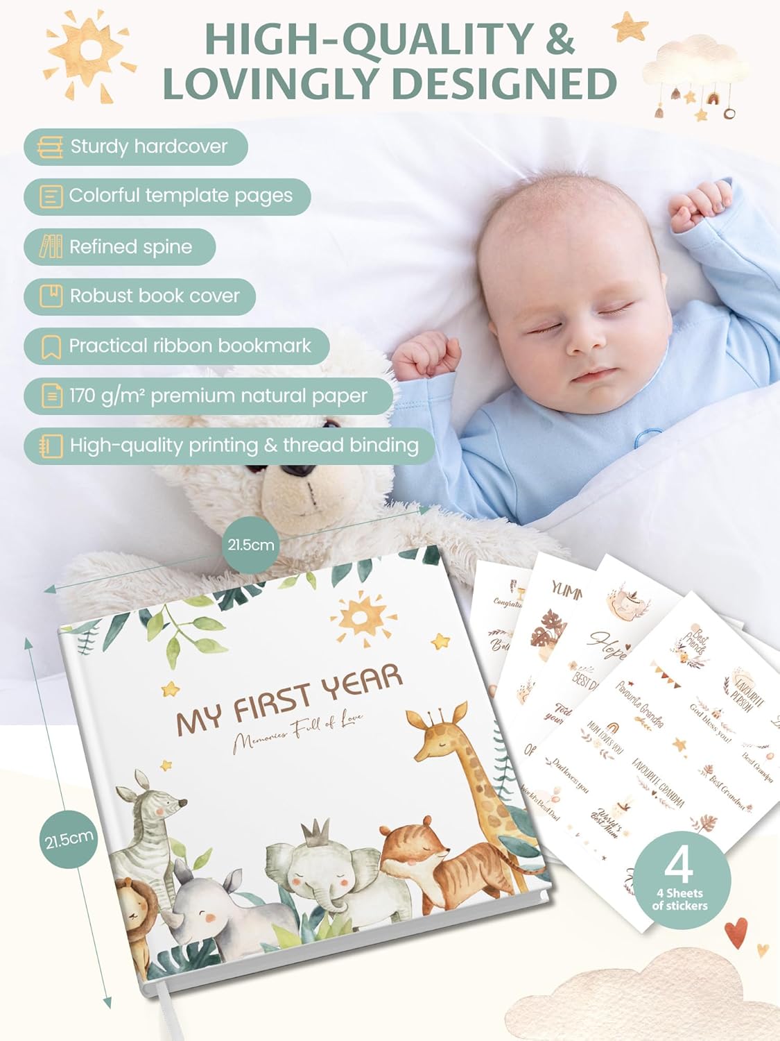 Thumbnail 1 de Hyggartn My First Year baby album 84 pages 📷