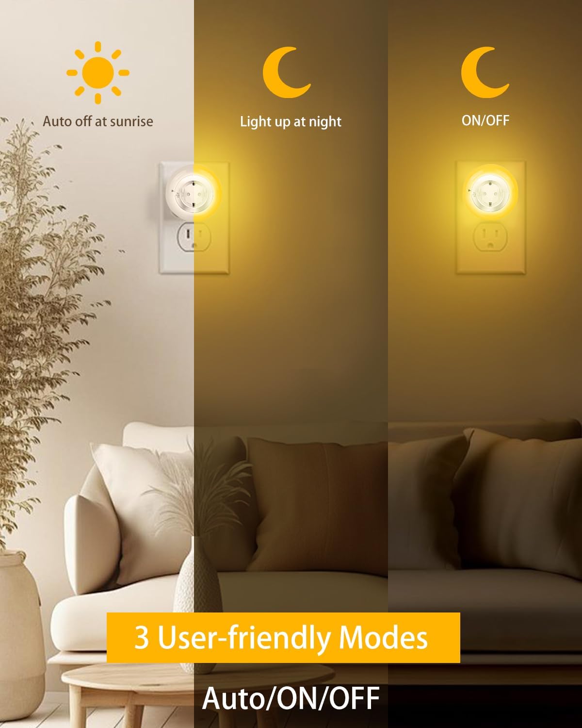 Thumbnail 2 de Bowfar Nachtlicht Steckdose 2700K