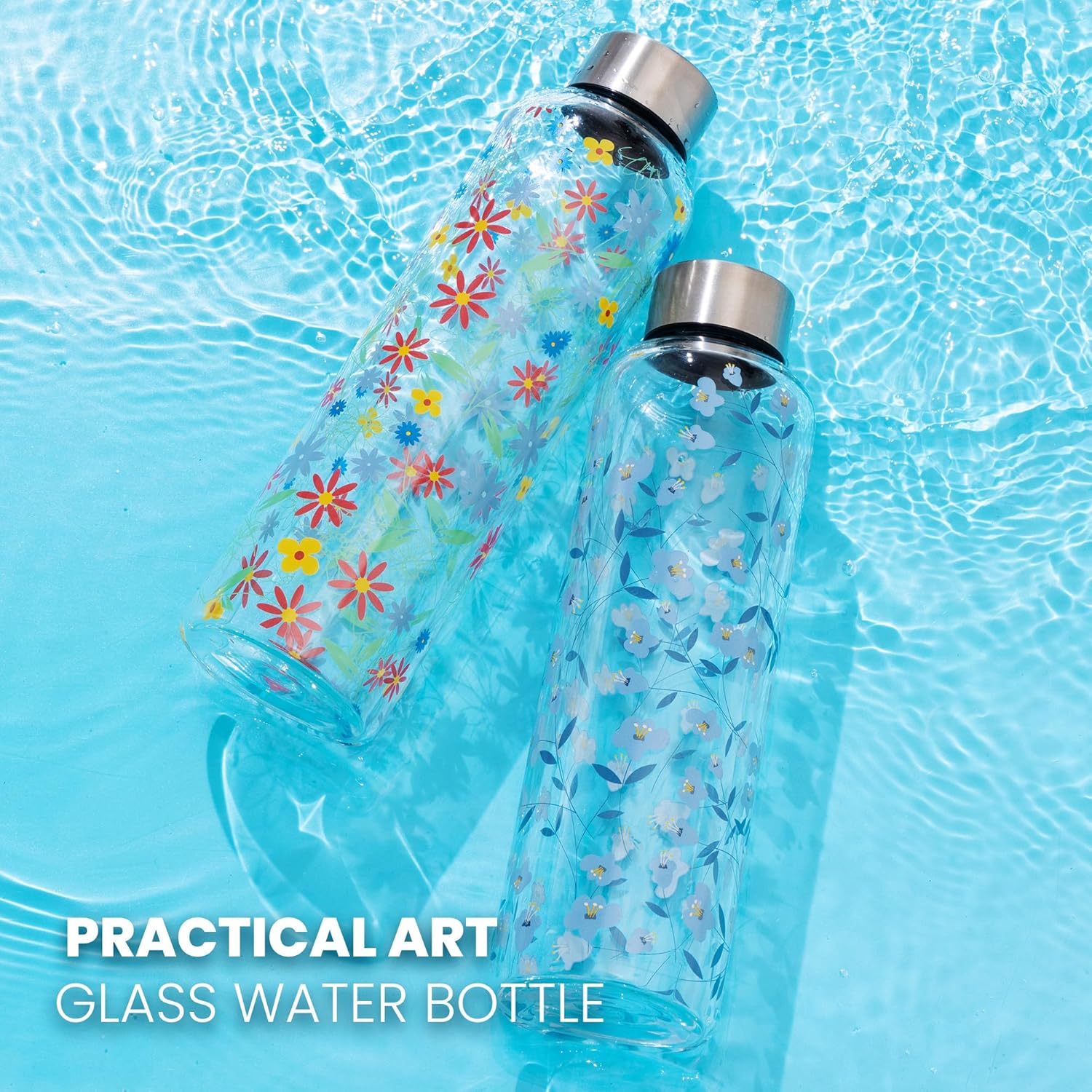 Thumbnail 5 de Autsel 1 Liter Glasflasche mit Neopren-Hülle – Borosilikat, auslaufsichere Abdeckung