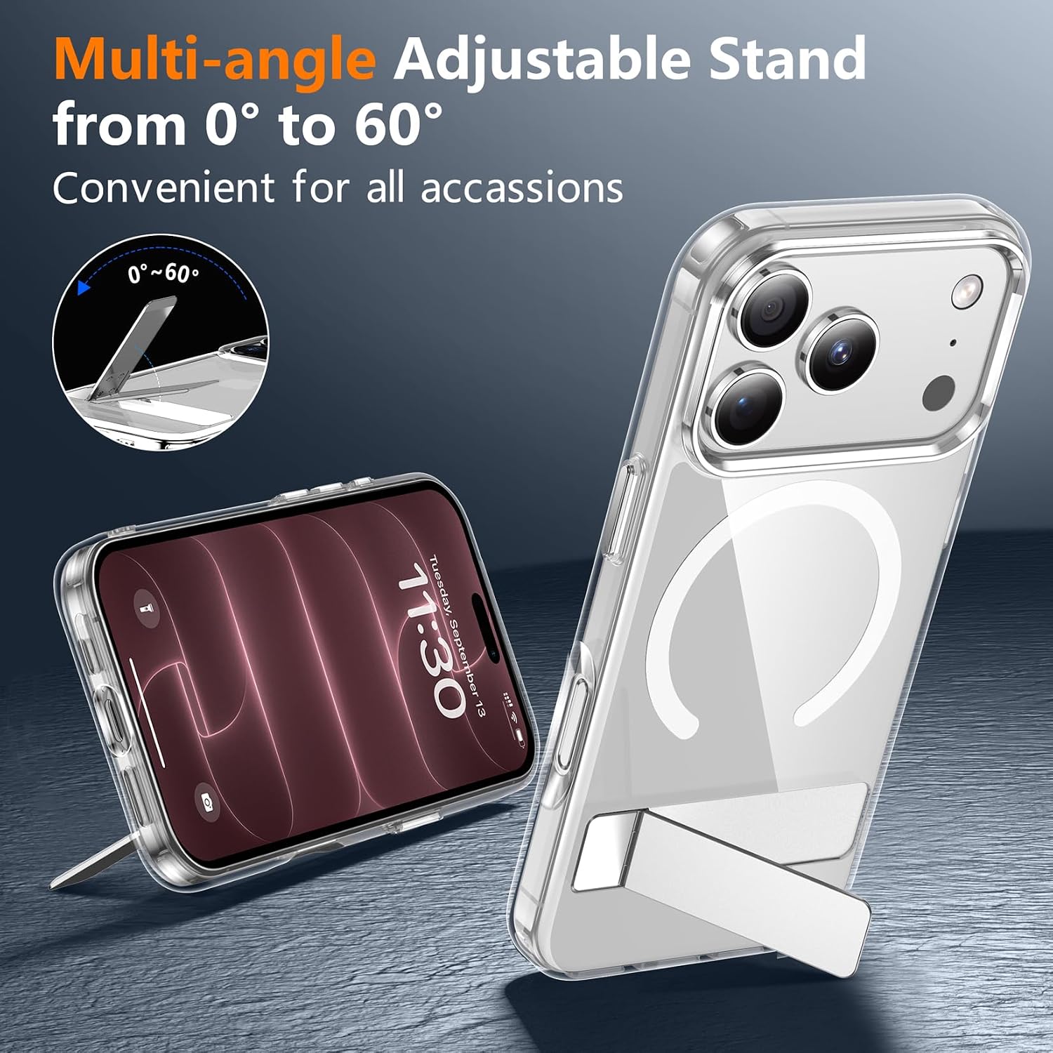 Thumbnail 4 de SPIDERCASE iPhone 17 Pro Max magnetic clear case 6.9"