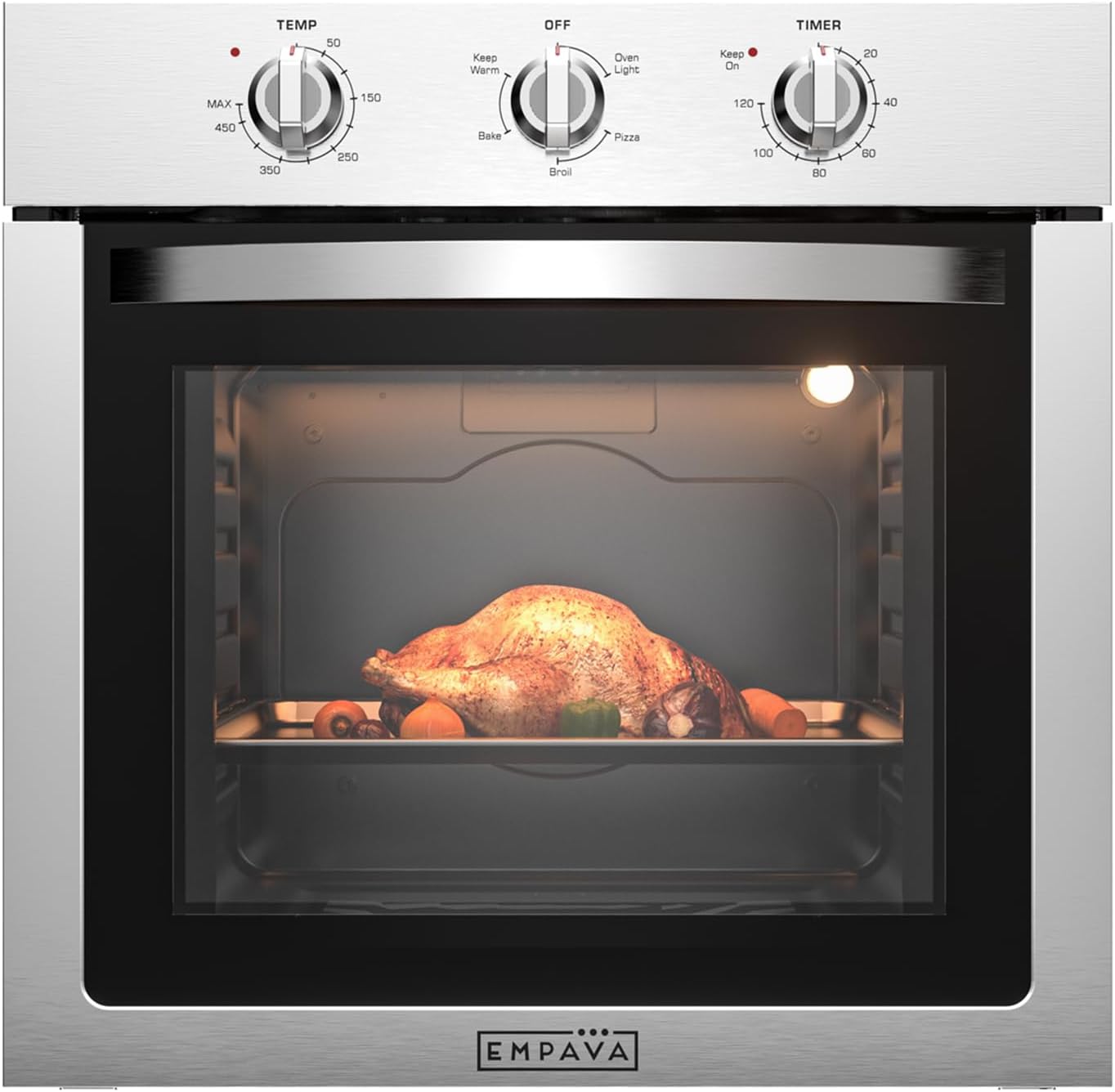 Detalle de Empava 24 Inch Electric Single Wall Oven, 2.5 cu. ft. with Pizza Mode
