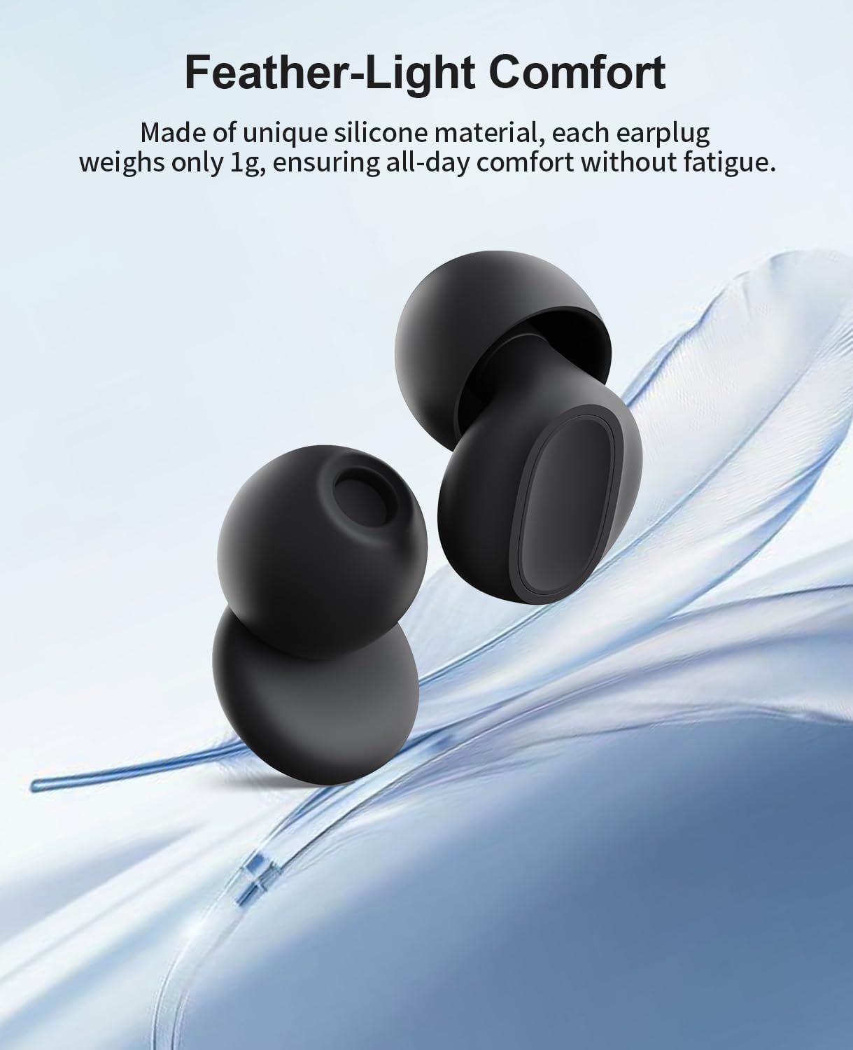 Thumbnail 5 de #1 2026 VANPIE Sleep Ear Plugs (37dB) in Hypoallergenic Silicone – for Snoring, Side Sleepers & Noise Reduction