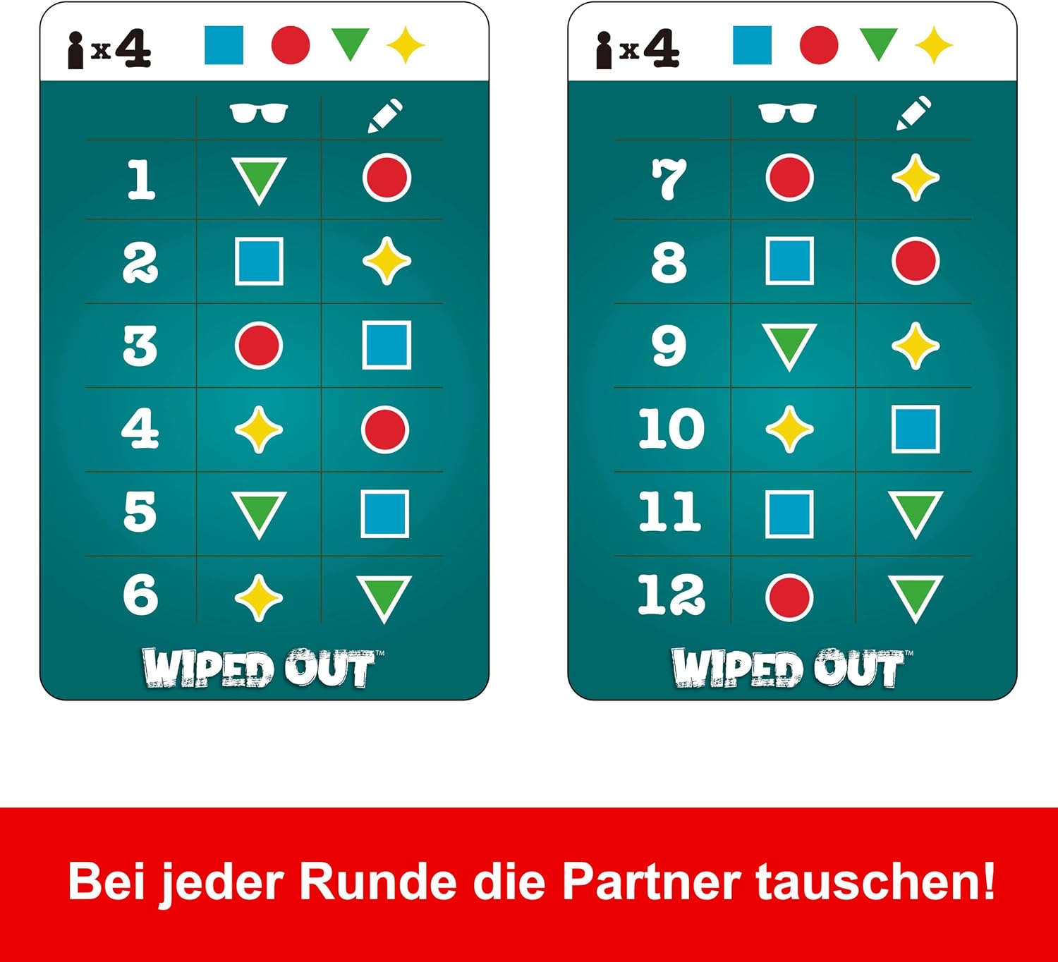 Thumbnail 4 de Mattel Games Wiped Out Partyspiel 30 s