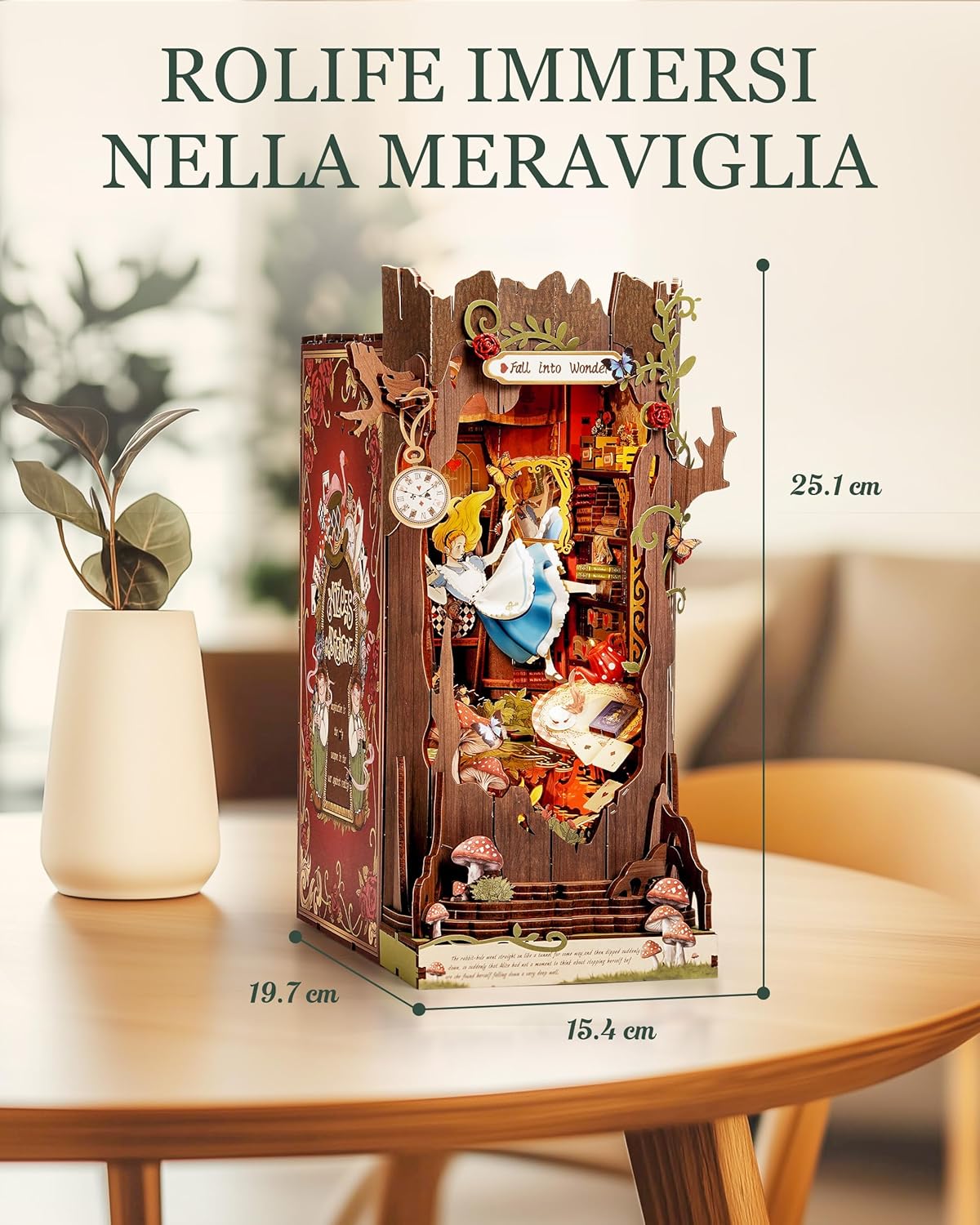 Detalle 2 de Rolife Fall into Wonder Book Nook kit 🧩