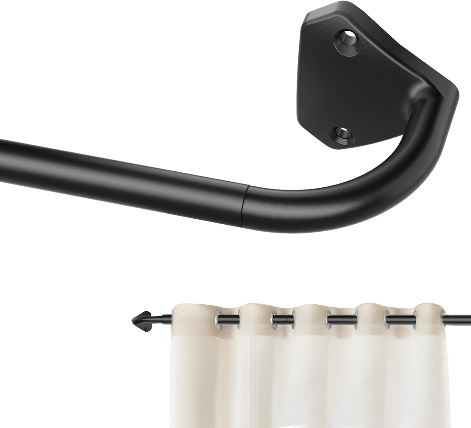 GXOACKJ 28–60 in Adjustable Blackout Curtain Rods 🪟