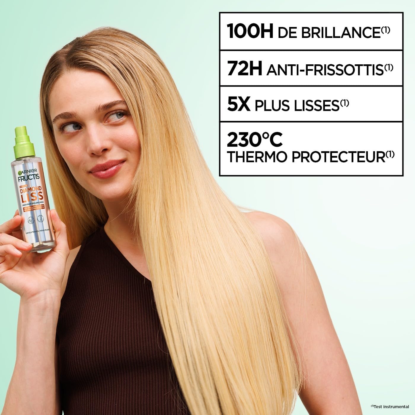 Thumbnail 6 de Garnier Fructis Diamond Liss – Spray lissant brillance diamant thermo-protecteur, anti-frisottis, 150 ml