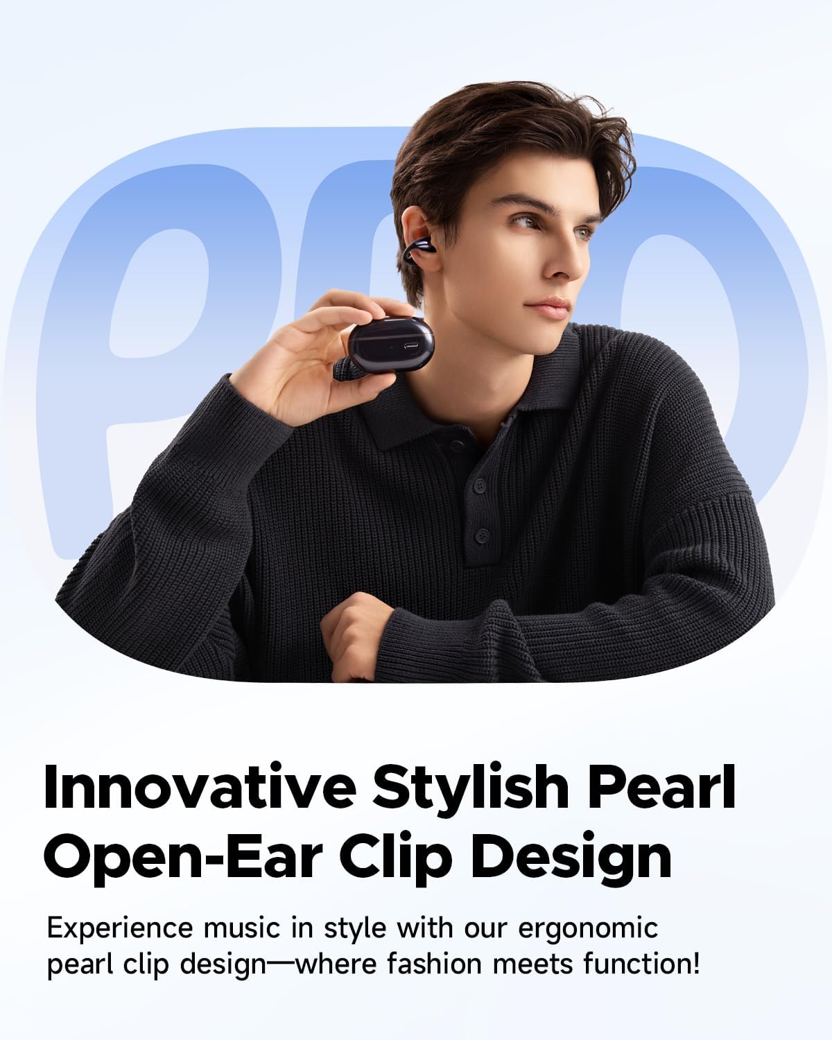 Thumbnail 1 de SoundPEATS PearlClip Pro open-ear clip earbuds with 12mm drivers and IPX5