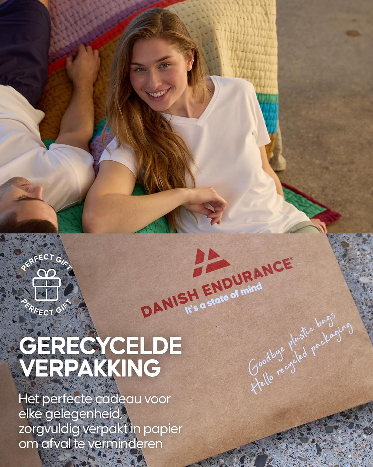 Thumbnail 6 de DANISH ENDURANCE dames T-shirts 2-pack: biologisch katoen, modal, zwart/wit