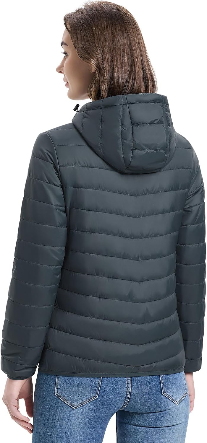 Detalle 2 de 33,000ft Damen-Steppjacke Packbare 1 Übergangsjacke