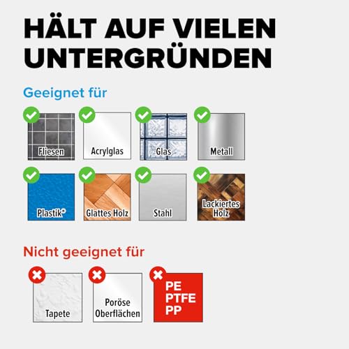 Thumbnail 4 de tesa Powerbond Ultra Strong Montageband – doppelseitiges Klebeband 1,5 m, extra stark