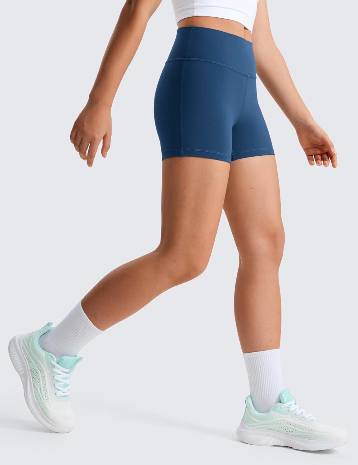 Detalle de Short motard fille taille haute Butterluxe Athlétique de CRZ YOGA