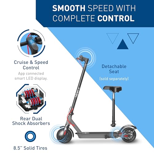 Detalle 2 de Hiboy S2 Electric Scooter — 8.5" Solid Tires, 19 mph, 17-Mile Range