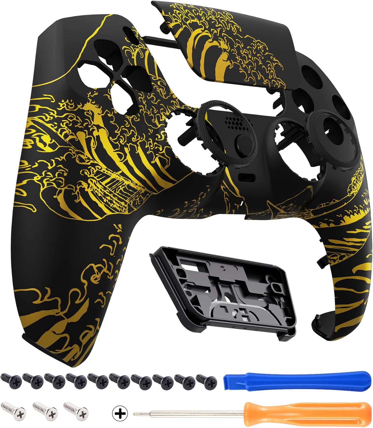 Thumbnail 5 de eXtremeRate LUNA Nebula Galaxy Front Shell Touchpad for PS5 Controller (BDM-010/020/030/040/050) – DIY Replacement