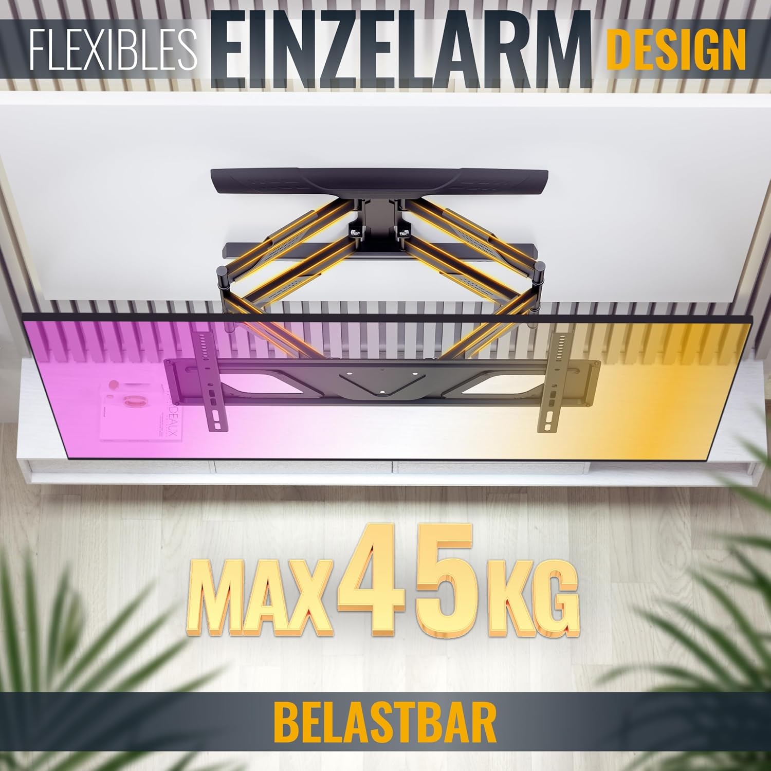 Thumbnail 4 de RICOO S9564 TV Wandhalterung für 40–75 Zoll 45 kg