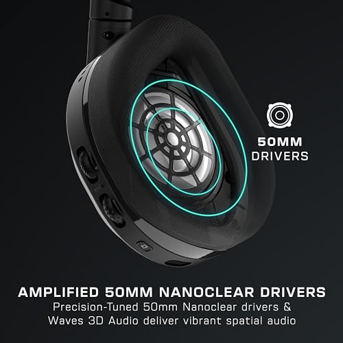 Detalle 2 de Turtle Beach Stealth 600 Noir – Casque Gaming sans Fil pour PC, PS5/PS4 et Mobile
