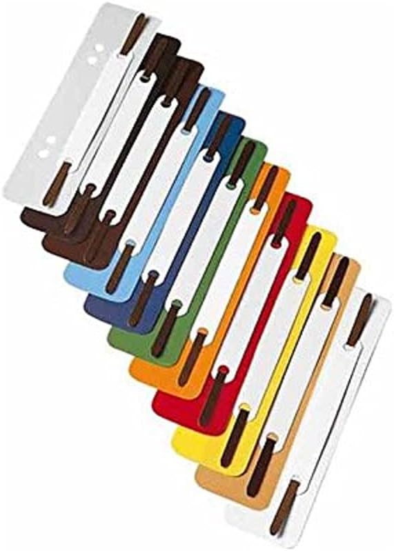 Thumbnail 2 de Exacompta 426010B Plastik-Heftstreifen grau (250er-Pack) für 4-fach Lochung