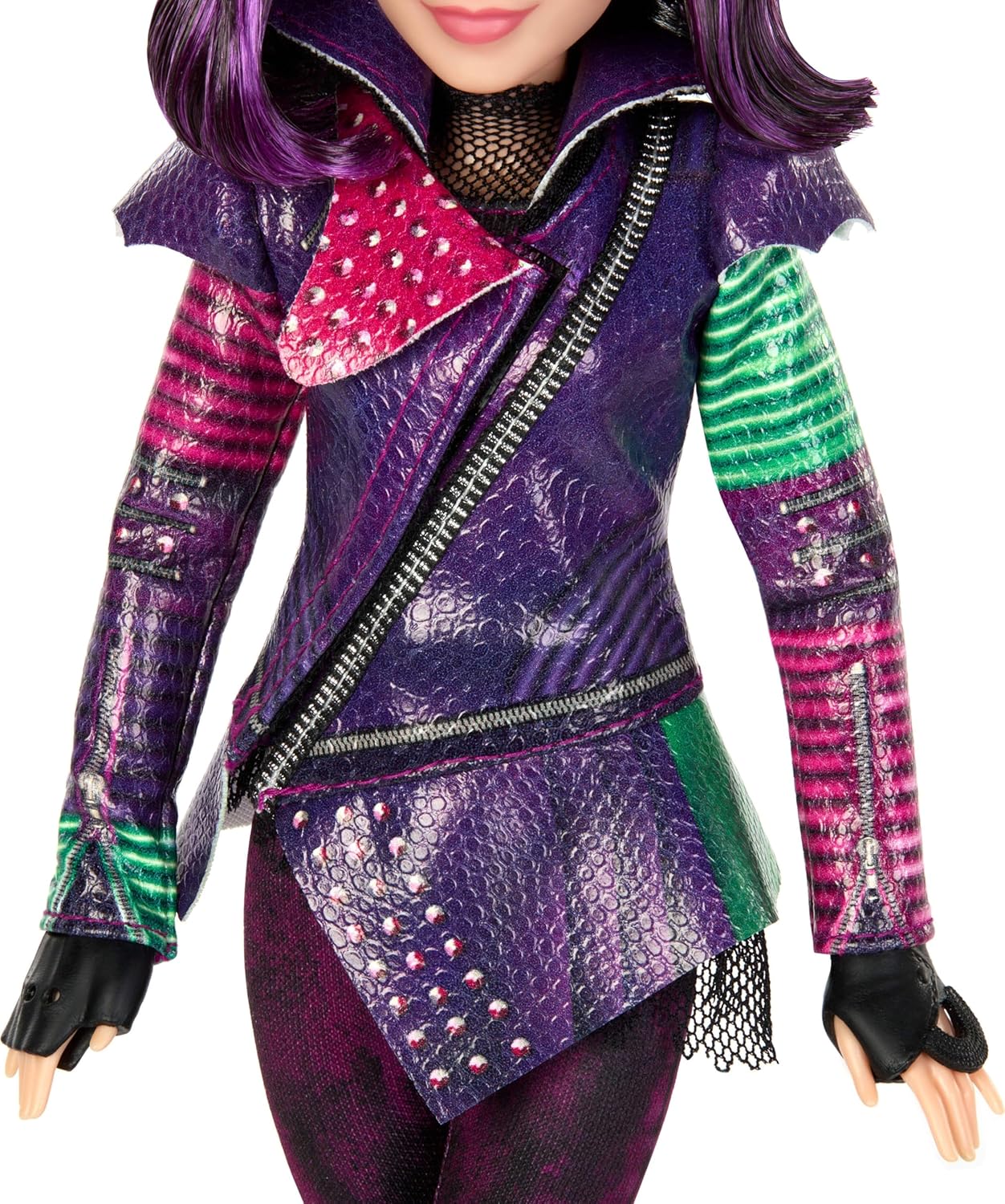 Detalle 2 de Mattel Descendants Mal Isle of the Lost Tenth Anniversary Fashion Doll (11 in) – Removable Outfit & Spell Book