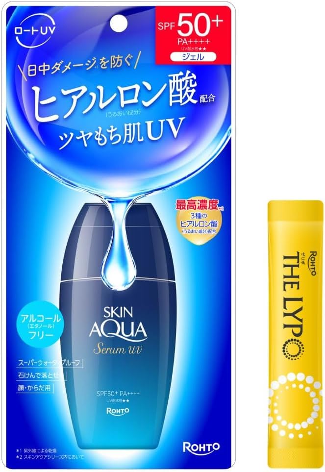 Detalle 2 de スキンアクア ヒアルロンセラムUV 日焼け止めジェル 130g SPF50+・PA++++