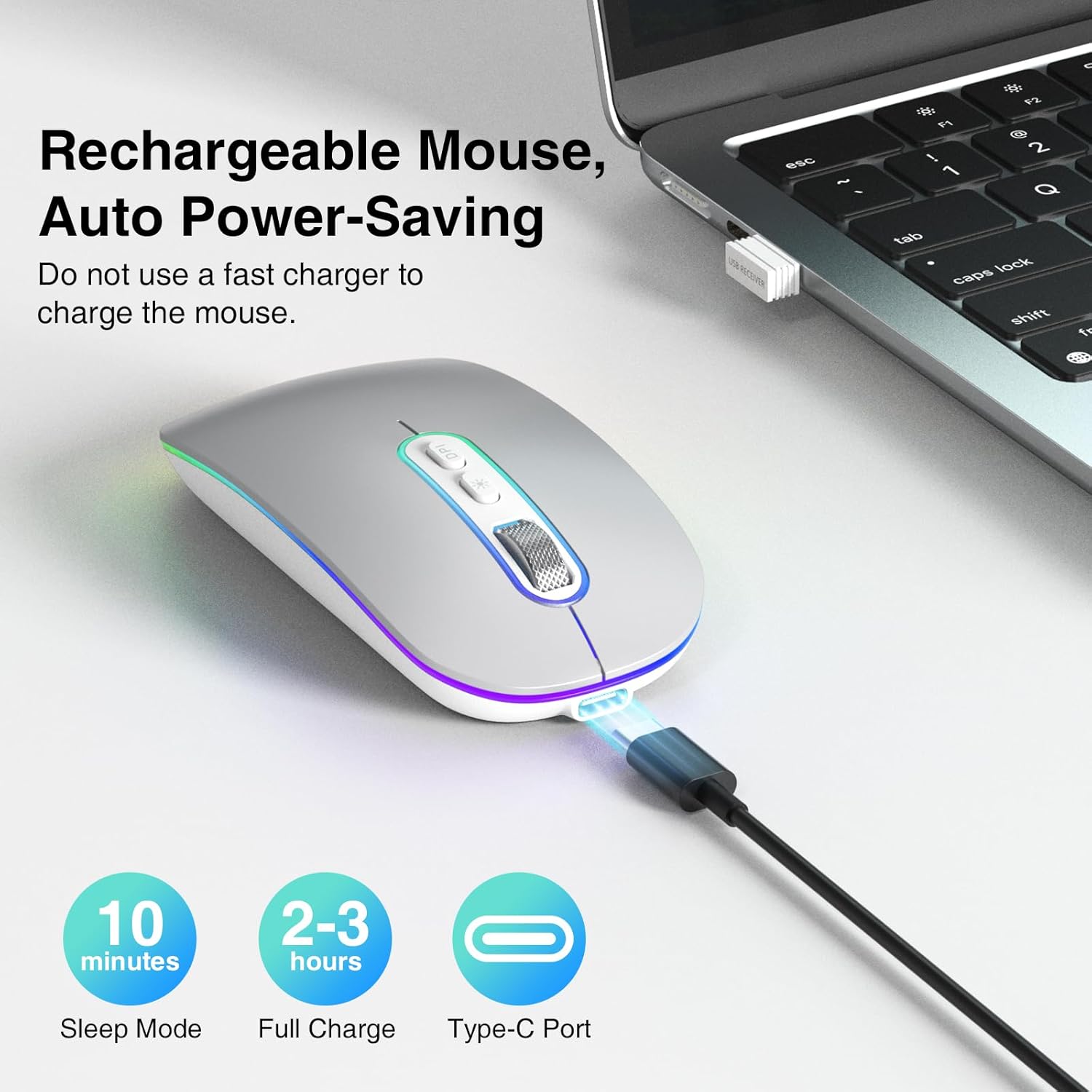 Thumbnail 2 de Rechargeable Wireless Mouse