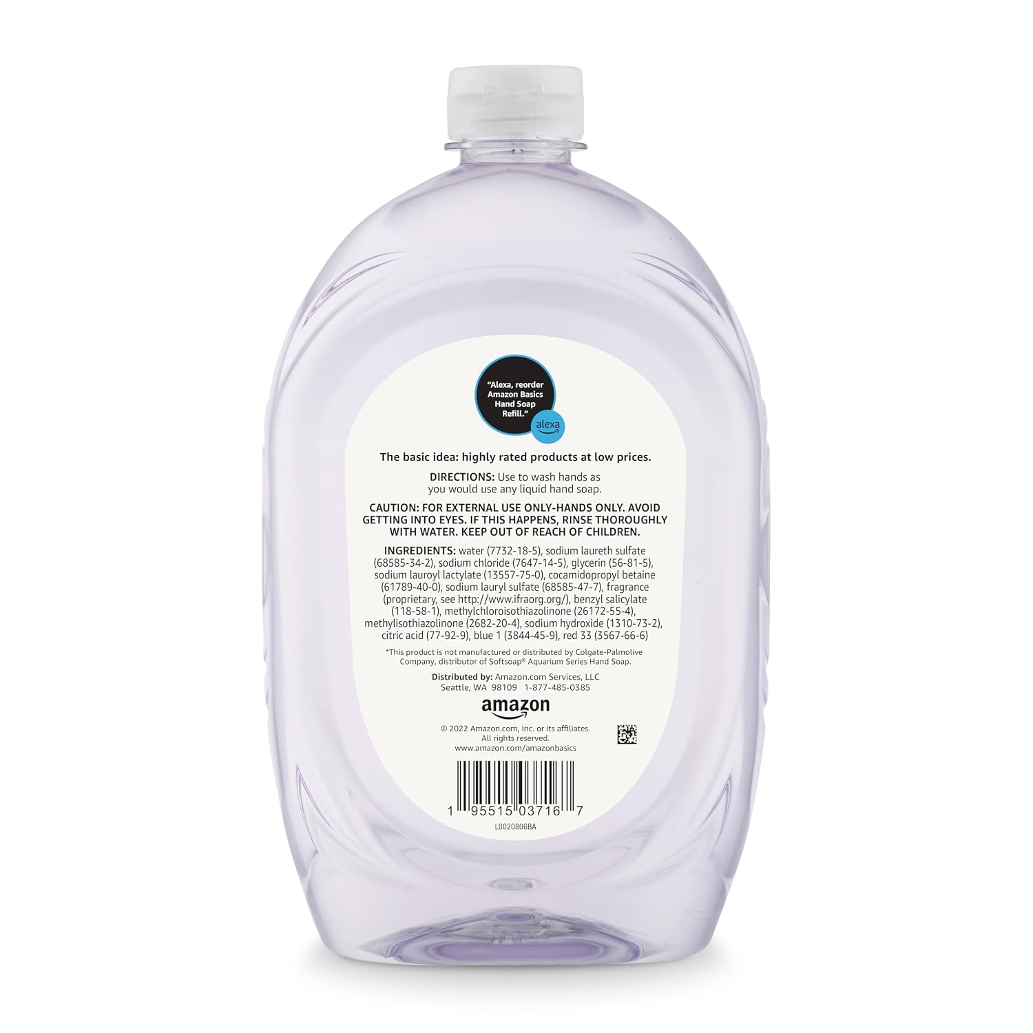 Thumbnail 4 de Amazon Basics Gentle & Mild Clear Liquid Hand Soap Refill (2-Pack, 50 fl oz each)