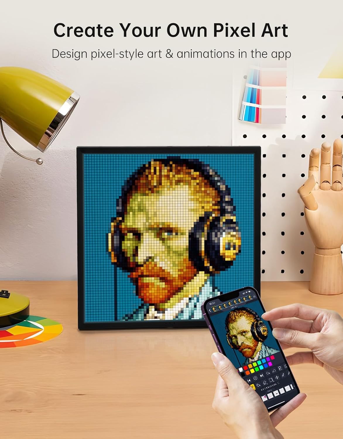 Detalle 2 de Divoom Pixoo-64 64×64 WiFi pixel frame 🖼