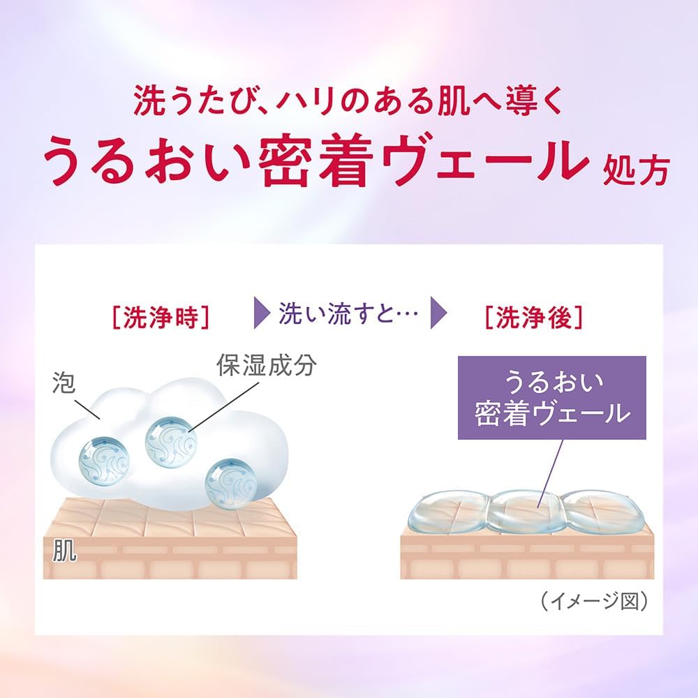 Thumbnail 2 de hadakara 美肌プレミアム モイストボディケアソープ 泡タイプ シルクローズ＆ムスク 詰め替え360ml×3