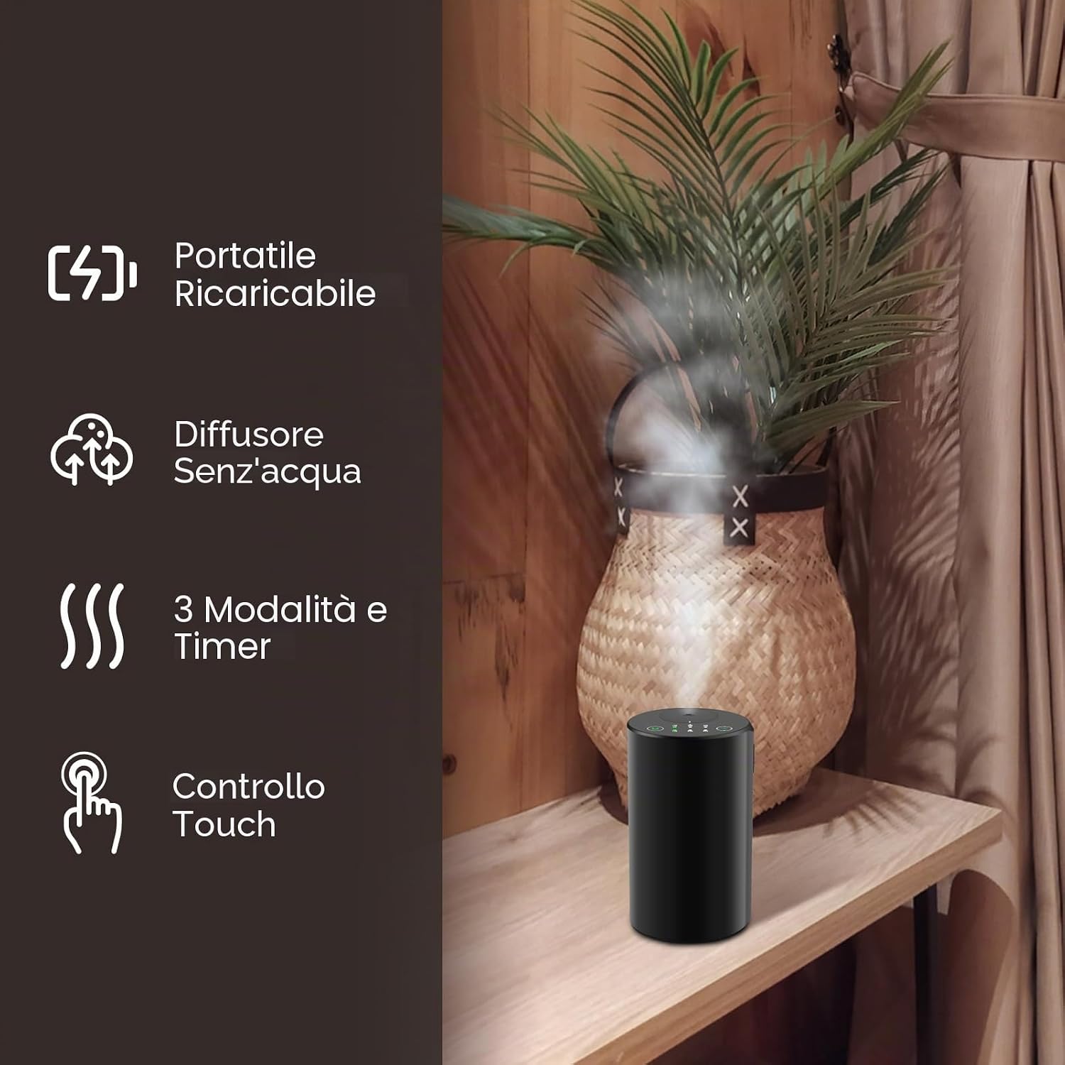 Detalle de KONCHILE Diffusore senza acqua 20 ml đźŹ