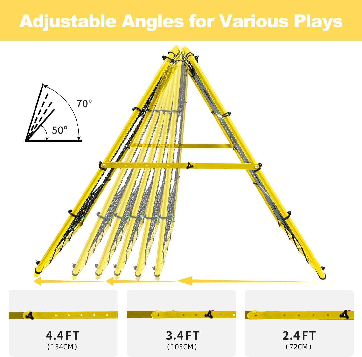 Thumbnail 2 de BAGAIL Rebounder-Netz 120x120 cm fürs Fußballtraining