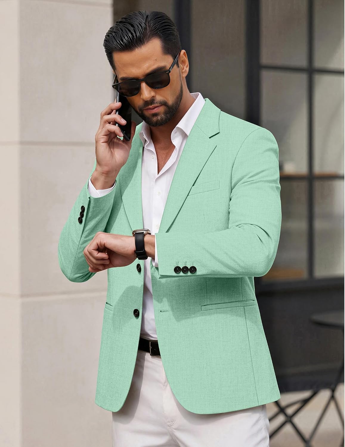 Detalle de COOFANDY Men's Polyester Blazer