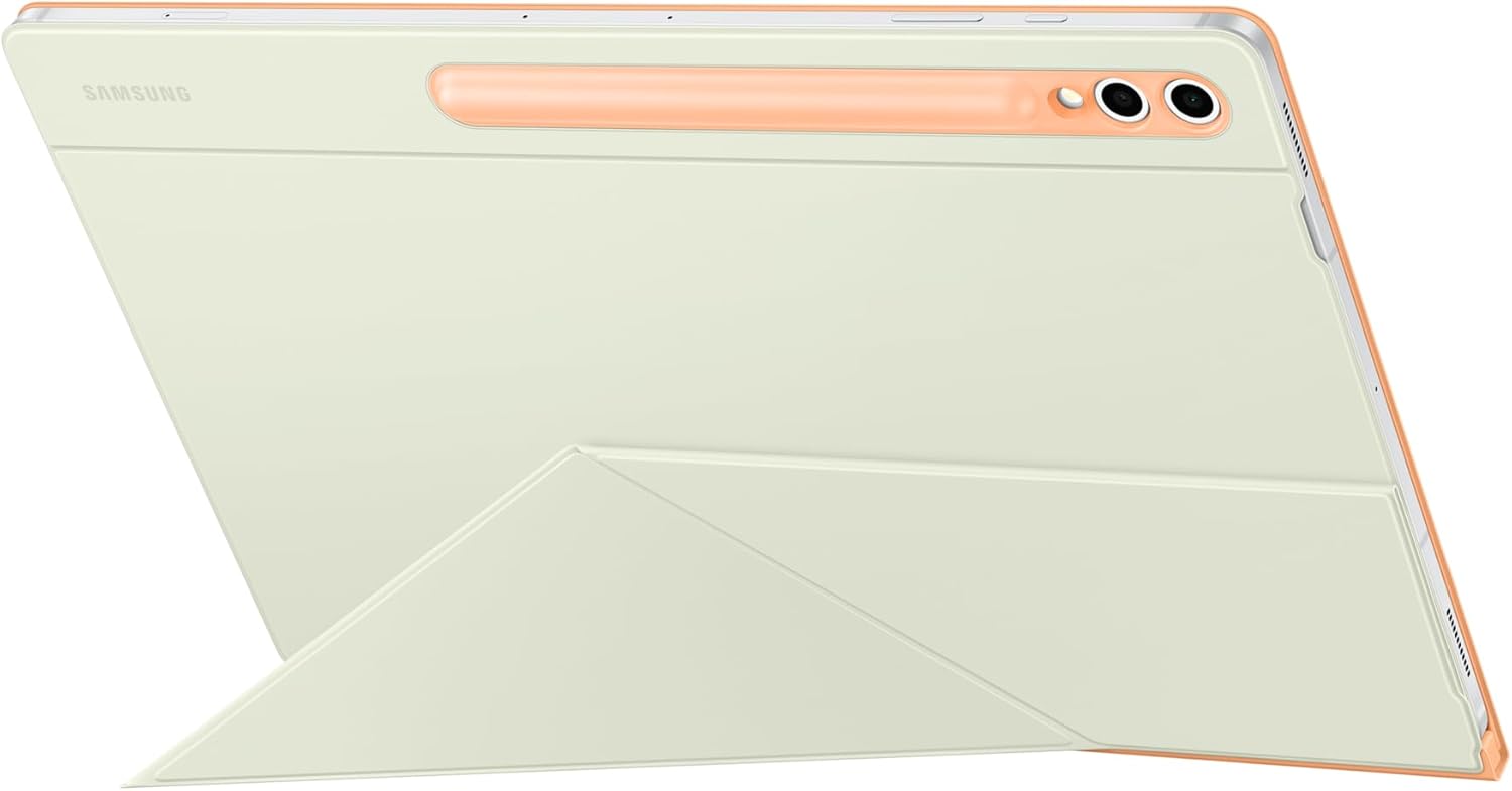 Detalle de Samsung Galaxy Official Smart Book Cover for Galaxy Tab S10 Ultra / S9 Ultra (Orange)