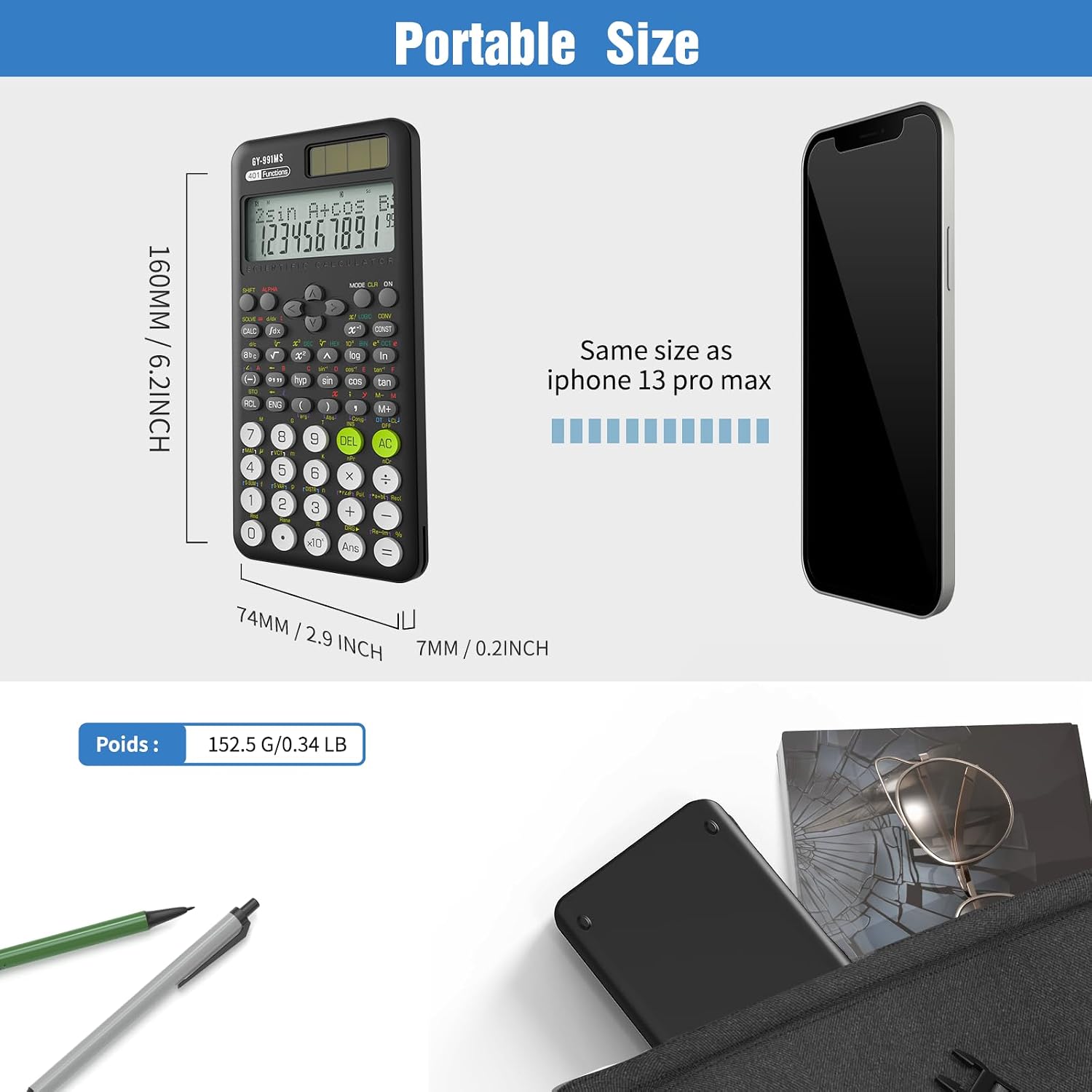 Detalle de NEWYES 991MS-II School Scientific Calculator