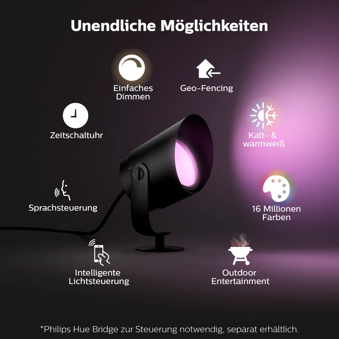 Thumbnail 3 de Philips Hue Lily XL Spießstrahler Doppelpack