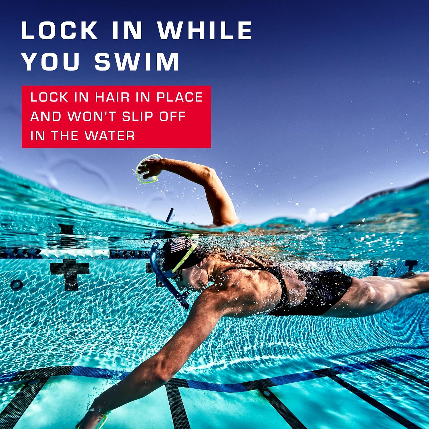 Thumbnail 4 de TYR Adult Lycra Swim Cap