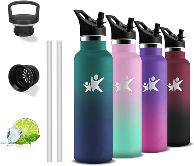 Detalle de Termo Acero Inoxidable 500ml Niños 🚰 Sin BPA, Fugas, Mantiene Frío