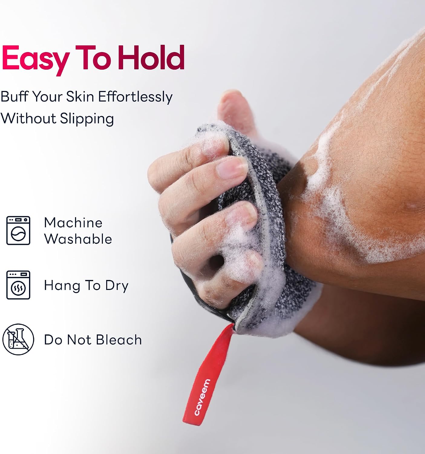 Thumbnail 3 de Caveem Exfoliating Body Scrubber — Extra Rough Round Sponge (2 Pack)