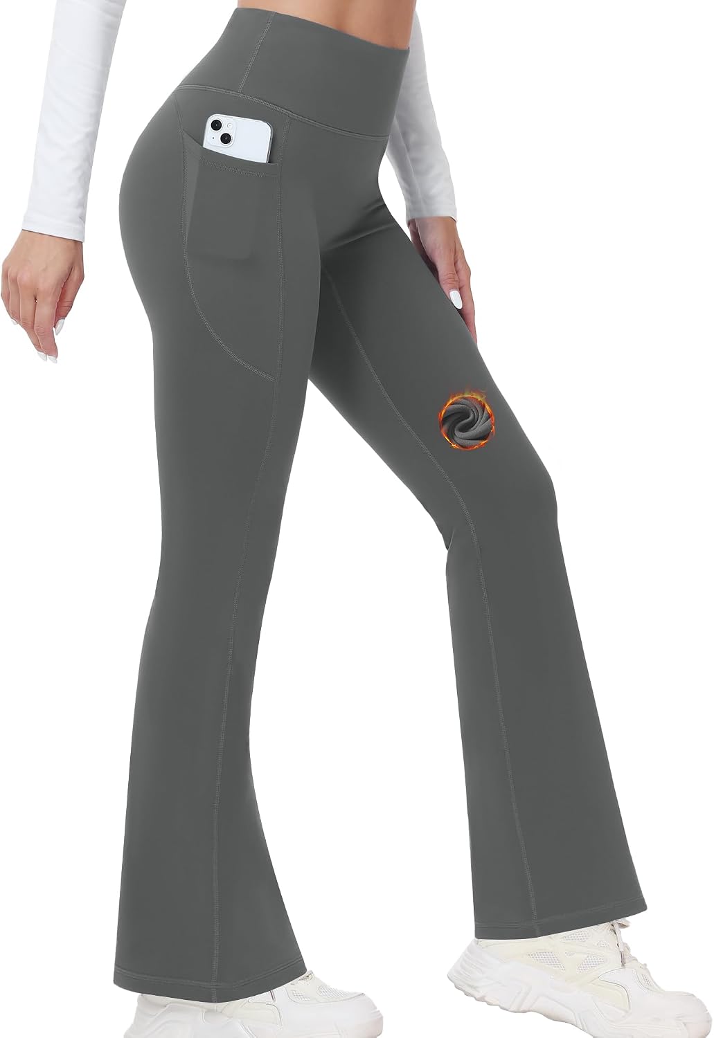 Detalle de Runhit Fleece-Lined Yoga Pants