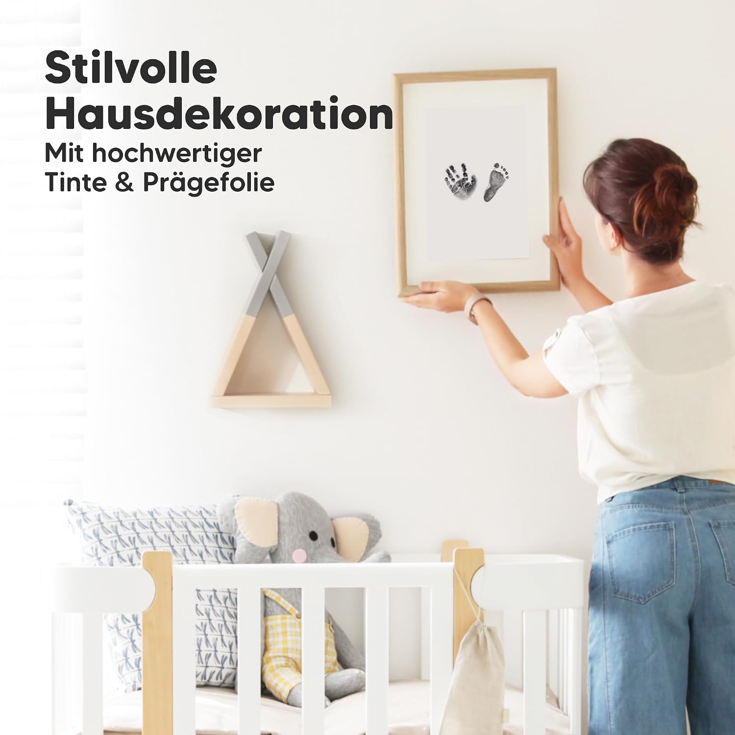 Thumbnail 5 de Handabdruck- und Fußabdruck-Set für Babys – 4-teiliges, tönerloses Stempelkissen, 8x13 cm