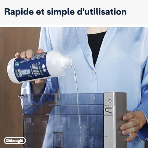 Detalle de De'Longhi EcoDecalk Détartrant DLSC500 – 5 doses, 500 ml: entretien écologique pour votre machine à café