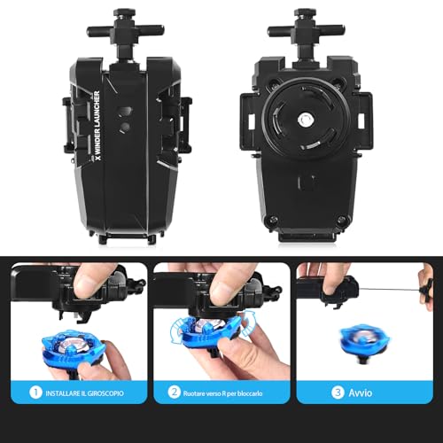 Detalle de DEZAWRTY X set da battaglia per trottole a scatola – Battle Spinner in confezione completa