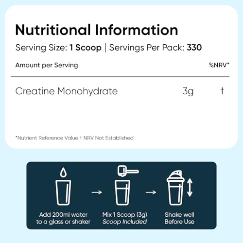 Thumbnail 5 de WeightWorld Creatine Monohydrate Powder 1kg – 330 Servings