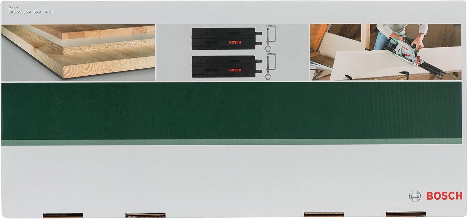 Thumbnail 1 de Bosch 2X Plastic Guide Rail with G-Clamps (2 x 350 mm) for Circular Saws