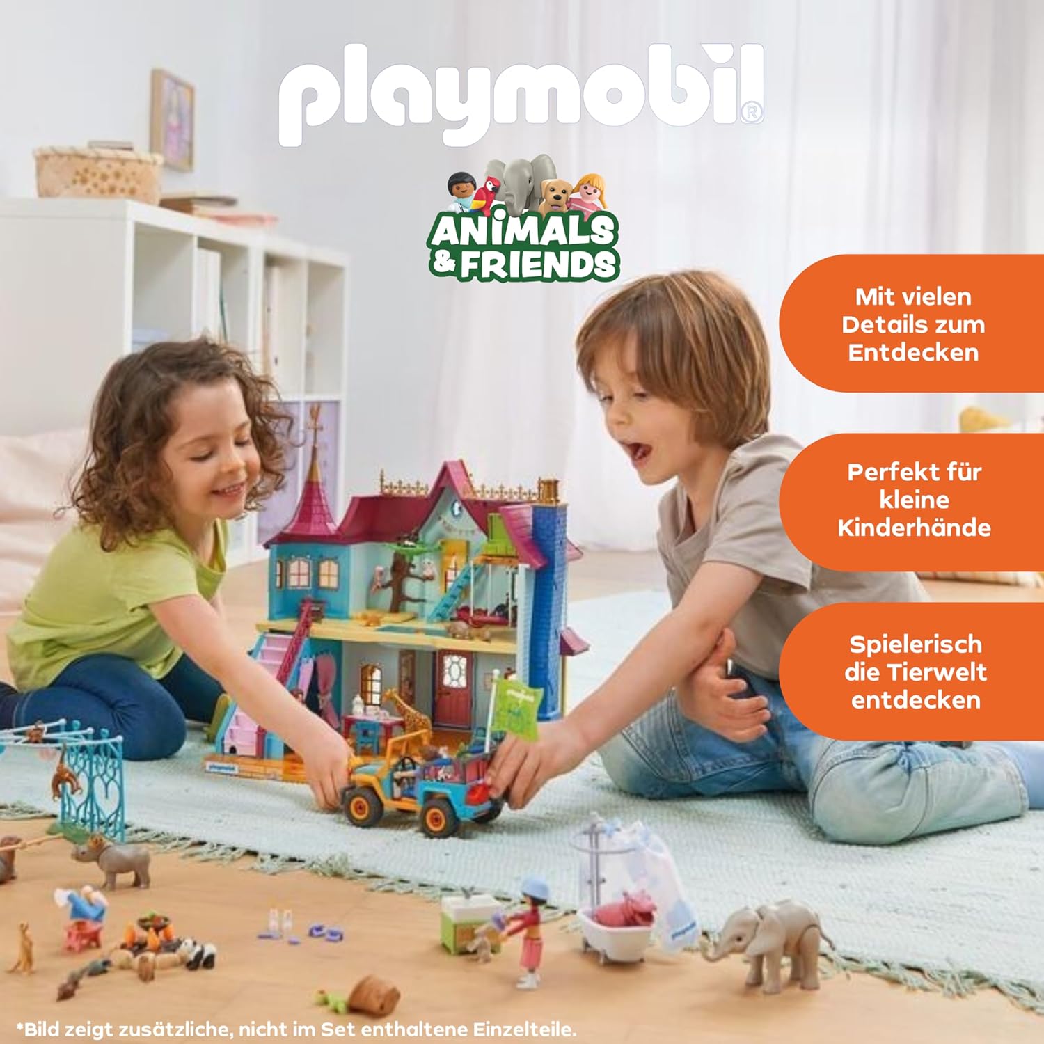 Detalle de Playmobil Animals & Friends Tierischer Badespaß 71950