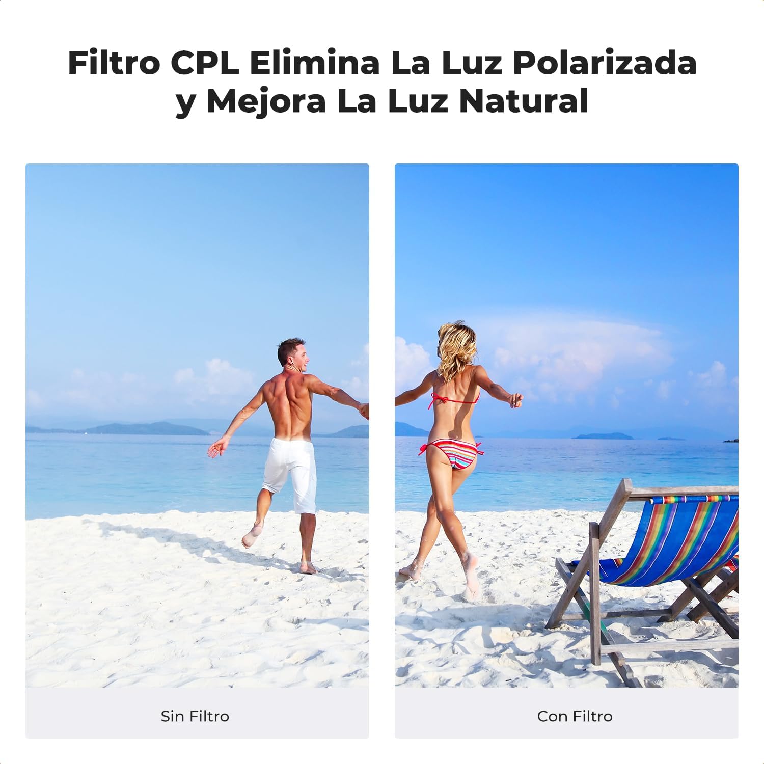 Detalle 2 de K&F CONCEPT Kit de filtros compatible Insta360 Go Ultra ND8