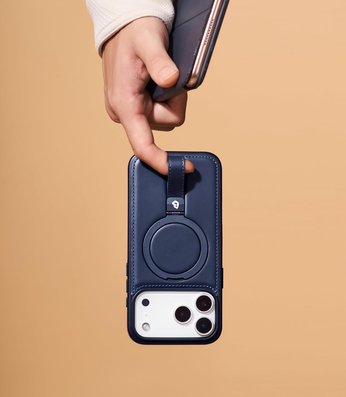 Thumbnail 3 de Butaiga iPhone 17 Pro Max Case with Leather Strap, Ring Stand & MagSafe Compatibility