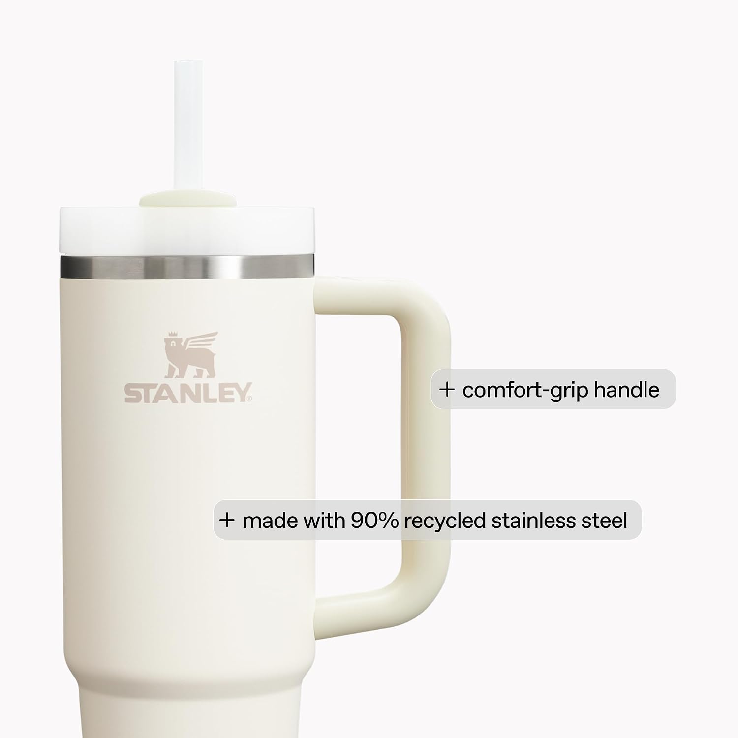 Detalle 2 de STANLEY Quencher H2.0 FlowState Stainless Steel tumbler with advanced lid