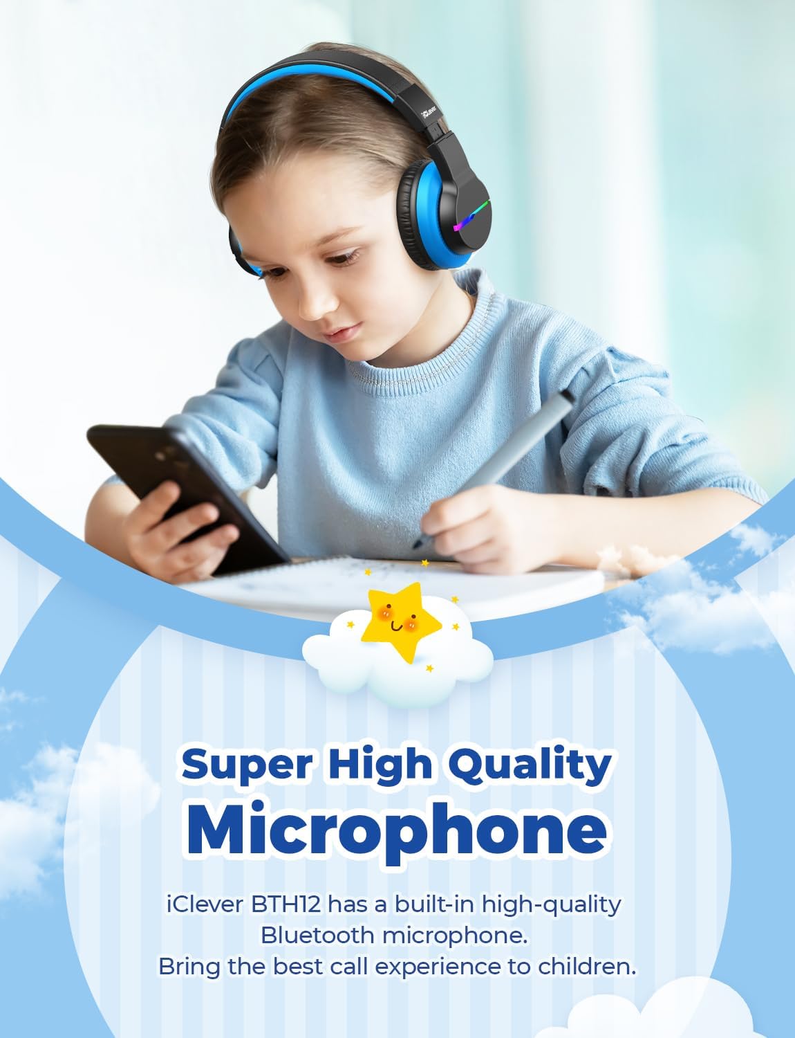 Thumbnail 6 de iClever BTH12 Kids Bluetooth Headphones