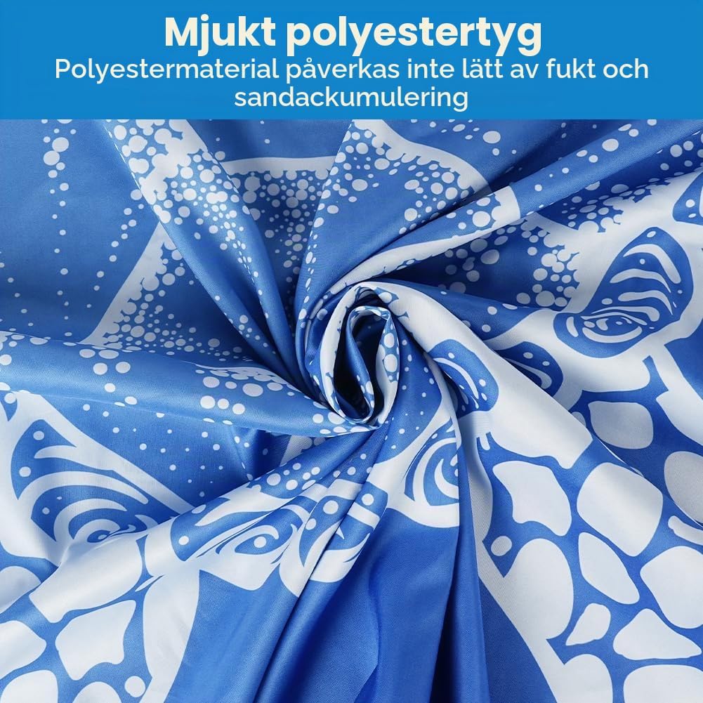Detalle 2 de Ainiv picknickfilt 210 x 200 cm – vattentät, sandtät och med fästpinnar