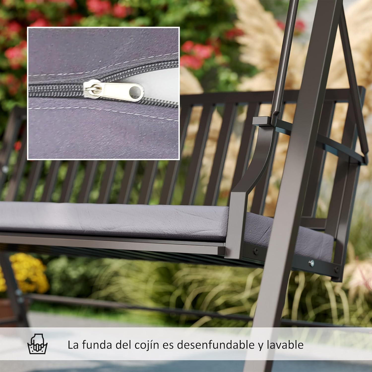Thumbnail 5 de Outsunny Columpio 3 plazas 360 kg