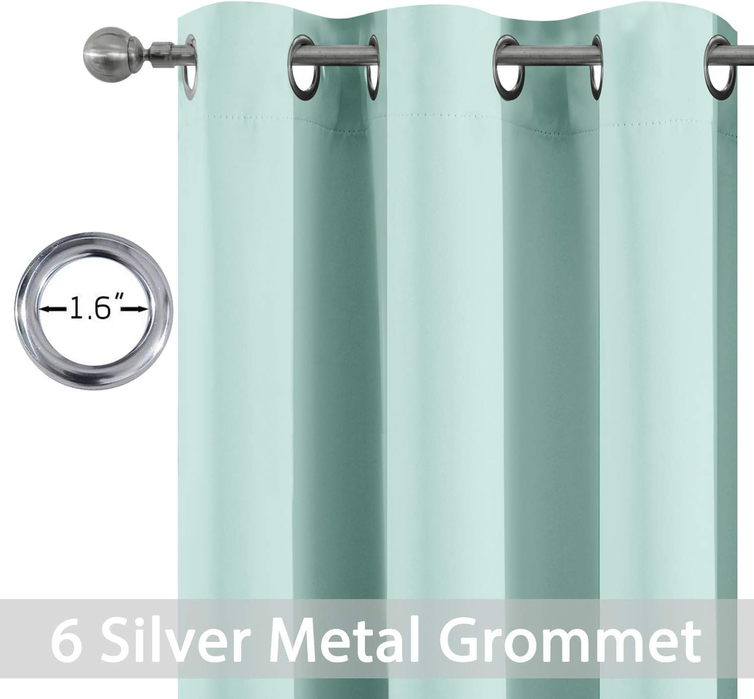 Detalle 2 de Yakamok 38x90 Blackout Curtains for Bedroom