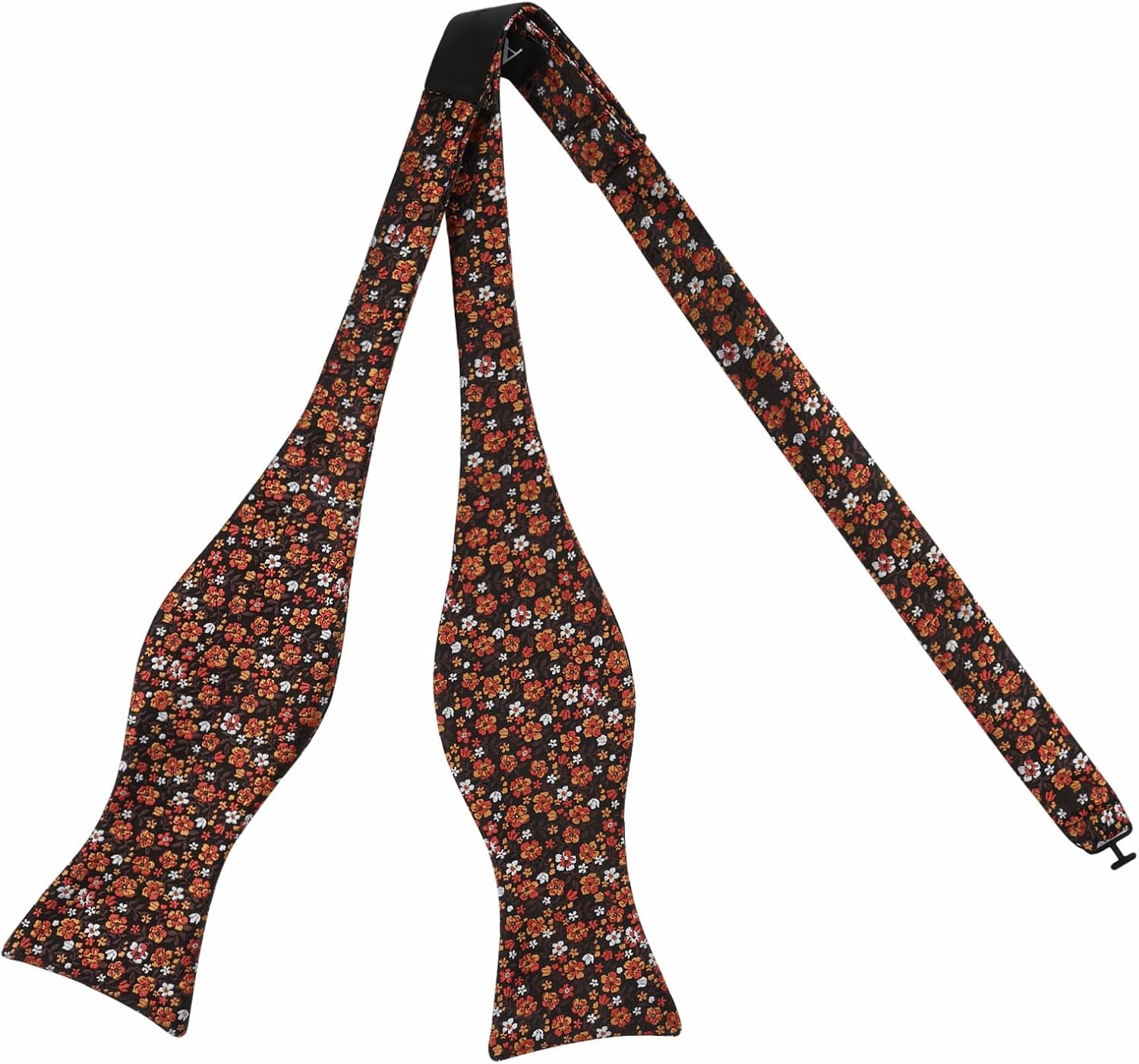 Detalle de Alizeal Floral Pattern Bow Tie & Pocket Square Set for Men